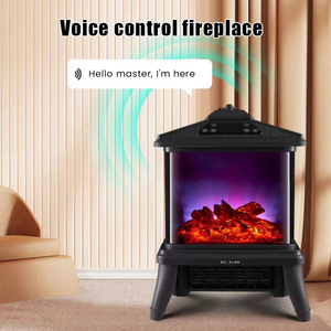 Estufa Eléctrica Portátil de 1500W con Ahorro de Energía Solar, Chimenea, Calentador, Efecto de Llama de Leña, Estufa de Leña Independiente con Control Remoto - Product Image 2