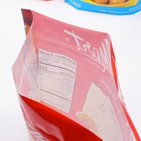 Sac d'emballage de crevettes congelées imprimées personnalisées/emballage de nourriture de mer congelée/sac de congélateur coloré