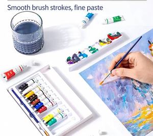 Ensemble de peinture <span class=keywords><strong>gouache</strong></span> Colormate 24 couleurs, tubes de 12 ml, haute qualité, non toxique, pour enfants et artistes, pour la peinture sur toile et sur papier - Product Image 2