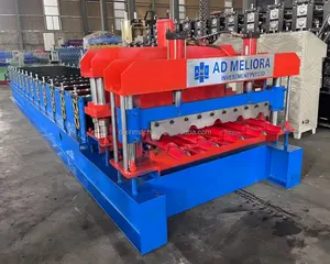 Glasfliesen-Rollformmaschine Metall-Dachziegel-Herstellungsmaschine für Baumaterialmaschinen