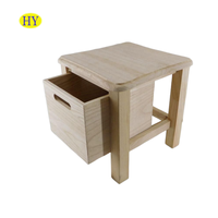 Tiroir de rangement en bois de bureau personnalisé non fini style armoire de rangement en bois pour le salon mini tiroirs de rangement en bois
