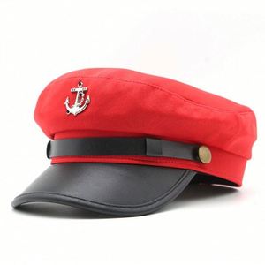 Hot Sale Trend Casual Street Sports <b>Beret</b> Spring Summer Breathable Anchor Design Woman British Fashion <b>Beret</b> Hat - Product Image 5