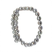Perles d'eau douce blanches de qualité AAAA certifiées NGTC, 8-9 mm, forme baroque, pour la fabrication de bijoux