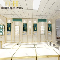 Vitrine de présentation de bijoux personnalisable, présentoir de luxe en verre pour bijoux et bibelots