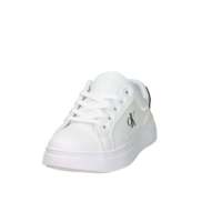 Chaussures Calvin Klein pour enfants, blanches et noires, talon de 3 cm, taille 30, lacets épais, semelle intermédiaire en EVA augmentant la hauteur, semelle extérieure en caoutchouc