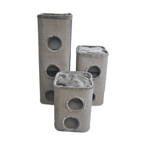 Albero a forma di gatto piccola casa a buon mercato prezzo alta stile di casa di lusso alberi tre strati condominio bianco Extra grandi pezzi di ricambio in legno - Product Image 1