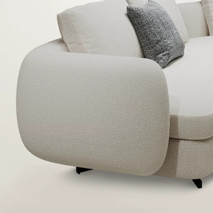 Canapé en tissu crème français <span class=keywords><strong>Saint</strong></span>-<span class=keywords><strong>Germain</strong></span>, directement de l'usine, grand canapé familial, coin arqué, vente en gros pour hôtels, personnalisable - Product Image 5