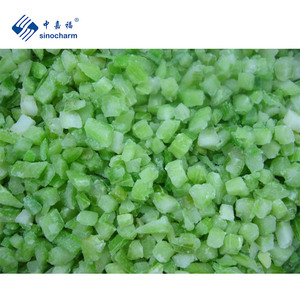 Sinocharm Бланшированные быстро замороженные вкусные 10 мм нарезанные кубиками оптовая цена 10 кг оптом IQF кубик сельдерея замороженный сельдерей - Product Image 2
