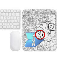 Tapis de Souris Robot Personnalisable en Cuir PU, Tapis de Bureau à Motif Carré avec Repose-Poignet et Recharge Sans Fil, Disponible pour Utilisation sur Bureau d'Ordinateur (Plastique)
