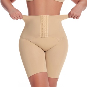 Shorty gainant amincissant taille haute pour <span class=keywords><strong>femme</strong></span>, grande taille, effet ventre plat - Product Image 3