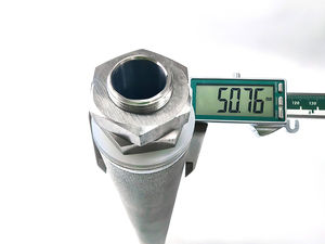 Elemento de filtro de polvo sinterizado de acero inoxidable 316L, tamaño de poro de 1-100um, forma de tubo certificado CE para petroquímica química - Product Image 2