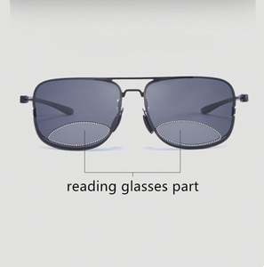 Gafas de Sol Unisex con Protección Anti Luz Azul, Multifocales para Presbicia, Polarizadas, Cuadradas, Bifocales para Lectura - Product Image 2