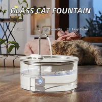 Fontaine à eau automatique pour chat élégante, moderne, mignonne, en acier inoxydable, portable, ultra-silencieuse, durable, écologique, capacité de 108 oz/3,2 L