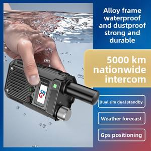 Walkie Talkie Hyremotek Modello 6300 Telefono Cellulare Bidirezionale 4G/5G 5000km POC UHF con SIM Card Pubblica Lunga Portata 3000mAh Ricarica Tipo-C - Product Image 4