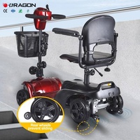 Nouvelle conception populaire, scooter électrique tout-terrain pour personnes âgées, avec panier de rangement, alimenté au lithium, capacité de 130 kg, scooter pour personnes handicapées