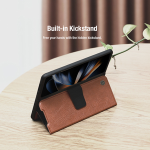 NILLKIN เคสหนังฝาพับระดับพรีเมี่ยมพร้อมช่องเสียบปากกาสำหรับ Samsung Galaxy Z Z Fold 5เคสโทรศัพท์แบบครอบเต็มรูปแบบสำหรับ Samsung Z Fold5 <span class=keywords><strong>Fold4</strong></span> - Product Image 3