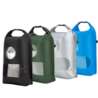 Sac de Lavage Portable Étanche avec Fermeture Roll-Top pour Camping et Lavage Manuel, avec Poche d'Accès Facile