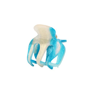 Pinza de plástico acrílica con forma de cangrejo para mujer, pinzas de plástico ombré para pelo fino, pulpo, mordazas pequeñas, 3cm de grosor - Product Image 6