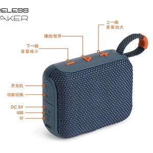 Loa <span class=keywords><strong>Bluetooth</strong></span> <span class=keywords><strong>mini</strong></span> di động không dây, nhỏ gọn, đa năng, dùng được trong nhà, ngoài trời, du lịch, thể thao, bán chạy nhất năm <span class=keywords><strong>2025</strong></span> dành cho GO4 - Product Image 2