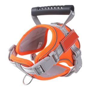 Rompi taktis nyaman bersirkulasi untuk anjing peliharaan, <span class=keywords><strong>5</strong></span> warna poliester genggam, <span class=keywords><strong>Harness</strong></span> latihan keselamatan dada belakang - Product Image 3