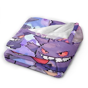 ผ้าห่มลายการ์ตูนเก็นการ์ ผ้าห่มฟลานเนลสำหรับเดินทาง สำนักงาน ห้องนั่งเล่น ขอ<span class=keywords><strong>ง</strong></span>ขวัญ อนิเมะ - Product Image 5