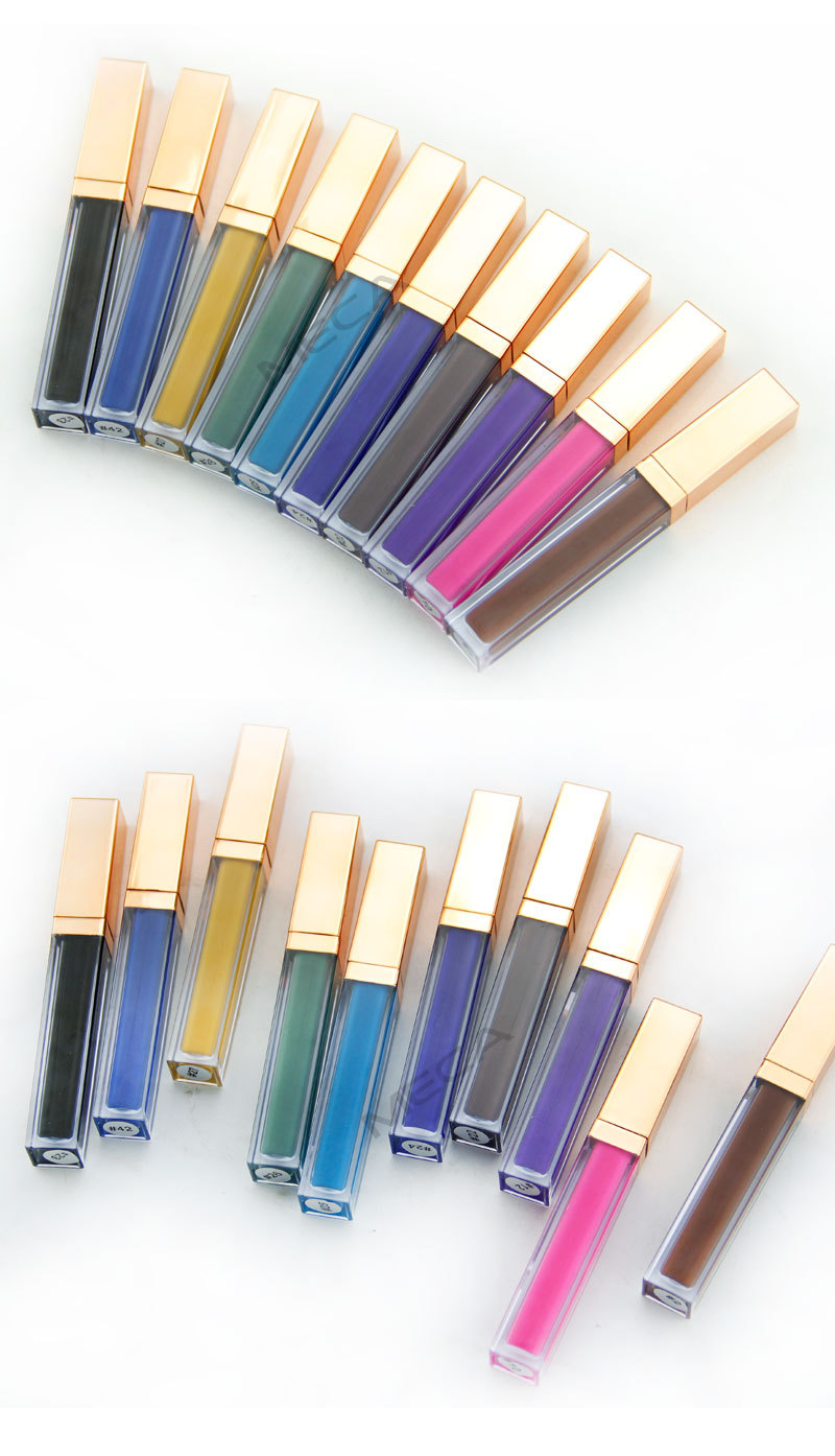 7 миллилитров, округлые знаки в форме сердца с обеих сторон, серебряная упаковка косметики, оэм, и твой собственный блеск для гу