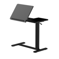 Table simple à hauteur réglable avec roues bureau basculant hôpital disponible table pneumatique de chevet