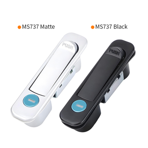 MS737 công nghiệp push button <span class=keywords><strong>Swing</strong></span> xử lý bảng điều khiển khóa chuyển đổi Tủ mùa xuân Khóa phân phối hộp cửa xử lý khóa - Product Image 6