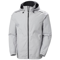 Chaqueta de Trabajo Unisex de Talla Grande, Resistente, Duradera, Recubierta de PVC, Impermeable, Antiestática, Transpirable, con Reflectores de Seguridad, Impermeable para Invierno
