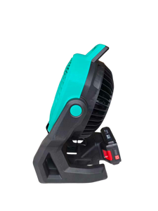 Ventilateur portable sans fil industriel 21V 4.0Ah à double moteur, batterie lithium, 3 vitesses de vent, régulation de vitesse progressive, haute qualité - Product Image 1