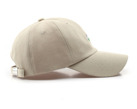 Casquette de baseball unisexe OEM personnalisable avec logo brodé, 6 panneaux, 100% coton, non structurée, boucle métallique réglable, vente en gros, modèle classique