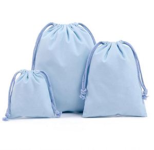 Wholesale Blank Color Cotton Bundle Pocket Custom Tote <b>Bag</b> Environmental protection <b>Drawstring</b> - Product Image 5