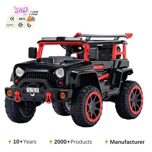 Nouvelle voiture électrique tout-terrain 12V à quatre roues motrices pour garçons et filles avec double siège - Product Image 1