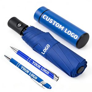 Paraguas Plegable Impermeable y Resistente al Viento, Personalizado con Impresión, Regalo Promocional Empresarial, Paraguas de Mercado con Logotipo - Product Image 1