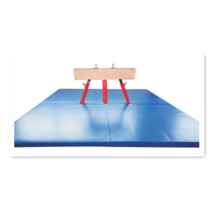 Cạnh Tranh <span class=keywords><strong>Pommel</strong></span> Horse Cao Cấp Thép Đứng PU Thể Dục Huấn Luyện Viên Vaulting Pommels Ngựa Với Xử Lý - Product Image 1