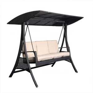 Pvc recling बाहरी स्विंग चेयर हैममॉक विचर रतन फर्नीचर सेट - Product Image 3