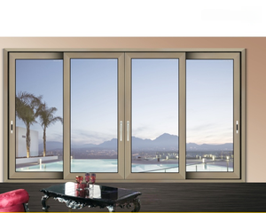 스크린과 스테인레스 스틸 그물이있는 경량 현대 알루미늄 합금 수평 슬라이딩 창-실내 파티션 - Product Image 2