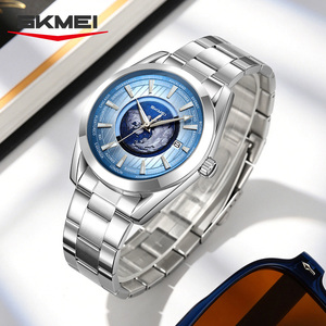 Montre automatique innovante à thème terrestre avec design de nom de ville, logo personnalisé OEM, étanche 3ATM, avec mécanisme visible - Product Image 1