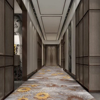 Rouleaux de moquette imprimée en nylon de luxe, design moderne, moquette mur à mur tuftée à la machine pour hôtels 5 étoiles, maisons, halls d'entrée et salons