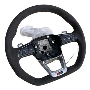 Volant sport en daim amélioré avec plaque signalétique S/<span class=keywords><strong>RS</strong></span> pour <span class=keywords><strong>Audi</strong></span> A3, A4, A5, A6, A7, A8, <span class=keywords><strong>Q2</strong></span>, Q3, Q5, Q7, Q8 - Product Image 1