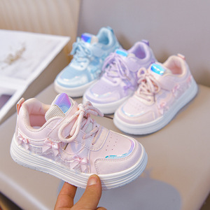 รองเท้าผ้าใบเด็กผู้หญิงแบบสวม รุ่นใหม่ ฤดูใบไม้ผลิ 2026 ระบายอากาศได้ดี สวมใส่สบาย น้ำหนักเบา หนังแท้ นุ่ม - Product Image 2