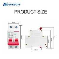 Interrupteur de déconnexion solaire 1 chaîne DC 500V, boîtier de combinaison étanche IP20 pour panneaux solaires hors réseau