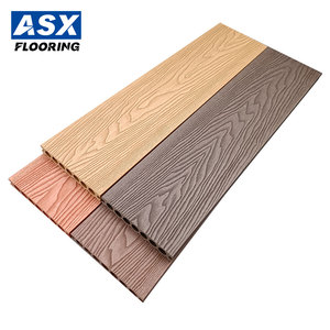 18mm Water-Resistant <strong>Pvc</strong> Artificial Hollow Composite Decking Co-Extruded Wpc Composite Decking Terrace <strong>Floor</strong> - Product Image 1