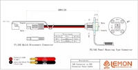 Câble de connexion rapide SAE 2 broches à prise latérale SAE, connecteur solaire à montage sur panneau pour batterie automobile, moto, camping-car