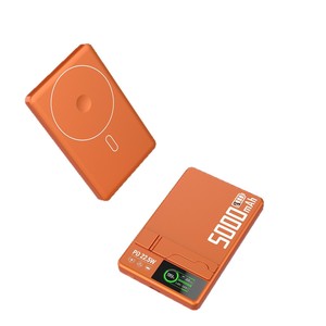 Batterie externe sans fil 22,5 W en alliage pour charge magnétique rapide avec support pour montre et écouteurs – Source d'alimentation mobile en gros - Product Image 5