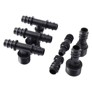 Garten-DN16-Rohr 1/2 3/4 Zoll Außengewinde T-Stück Winkel Gerade Landwirtschaftlicher Mikrobewässerungs-Wasserverbinder - Product Image 5