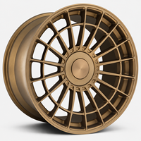 Jantes en alliage d'aluminium monobloc forgées de 16, 17, 18, 19, 20, 21, 22, 23 pouces pour voitures particulières 4x100 4x108 5x120 5x112 5x100 5x114.3