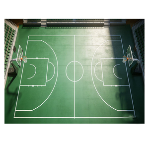 Revêtement <span class=keywords><strong>de</strong></span> sol pour terrain <span class=keywords><strong>de</strong></span> basketball intérieur en PVC écologique, 5 mm d'épaisseur, absorption des chocs, antidérapant, antibactérien, installation facile, en rouleau - Product Image 2
