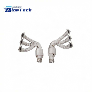 Colector de Escape FlowTech de Acero Inoxidable T304 de Alta Calidad con Protector Térmico para Porsche 991 GT3 3.8L 4.0, Ajuste Directo - Product Image 3