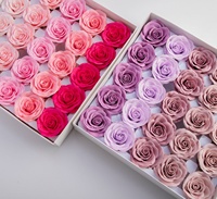 Aierflorist Factory Wholesale 8 Layers 6.5cm 25pc for One Box DIY Mother's Day Valentine's Day Rose Flower Heads Soap Flower